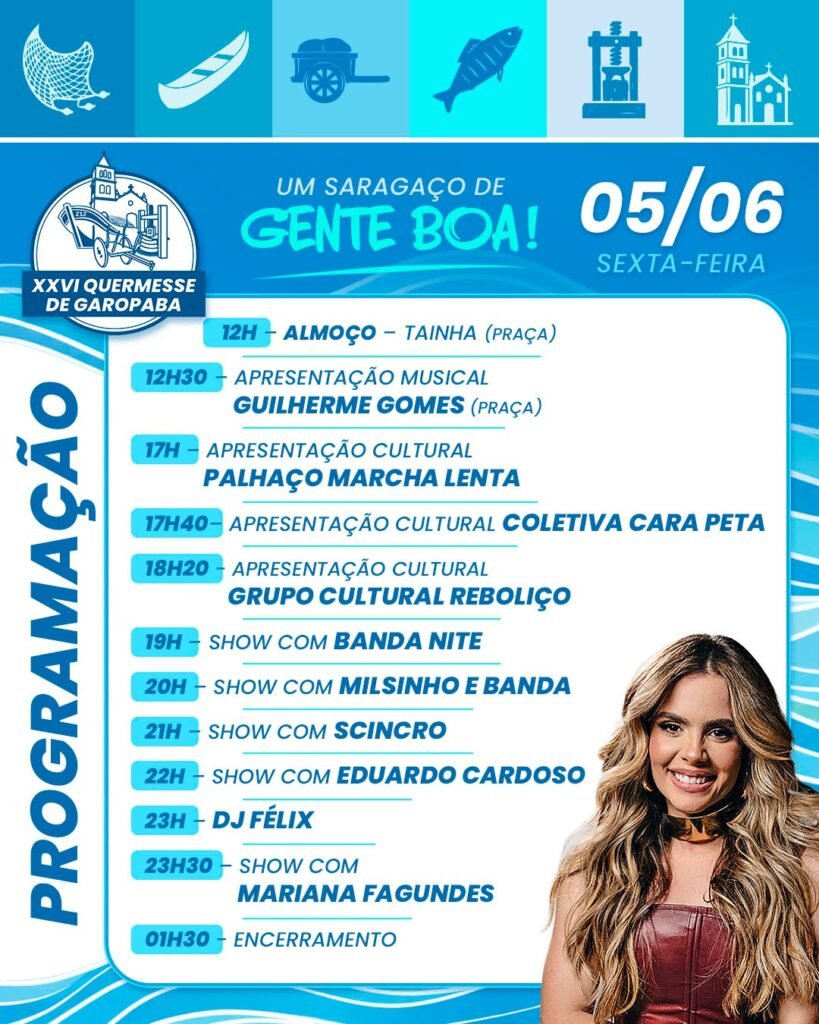 Programação XXVI Queremesse Garopaba 05.06