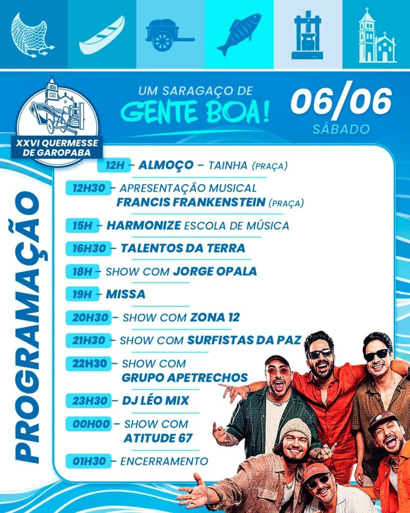 Programação XXVI Queremesse Garopaba 06.06