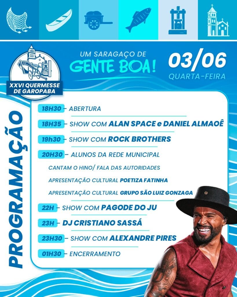 Programação XXVI Queremesse Garopaba 03.06